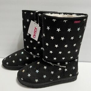 Josmo Toddler Girl Boots -Black With Stars